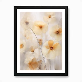 Boho Dried Flowers Nasturtium 3 Art Print