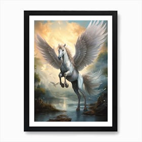 Pegaus Mystical Kingdom Art Print