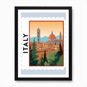 Italy 3 Travel Stamp Poster Art Print