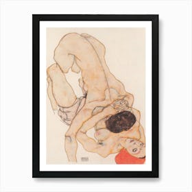 Lesbian Lovers (1914), Egon Schiele Art Print