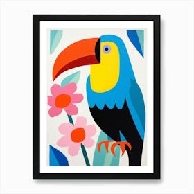 Colourful Kids Animal Art Toucan 5 Art Print