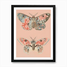 Butterfly Elegance William Morris Style 3 Affiche