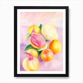 Dragonfruit Painting Fruit Art Print