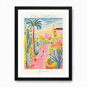 Poster Of Brasilia, Dreamy Storybook Illustration 1 Art Print