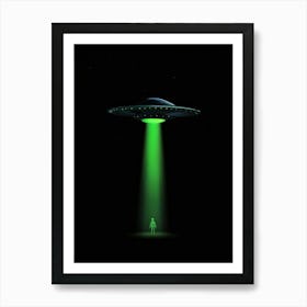 Alien Spaceship Art Print