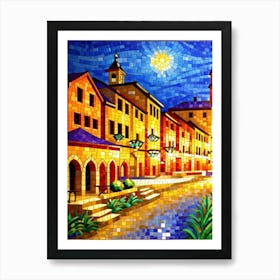 Mosaic Painting Art Print