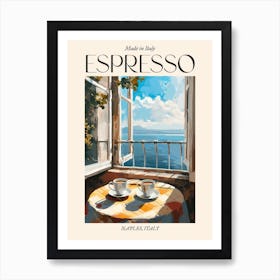 Naples Espresso Made In Italy 3 Poster Art Print