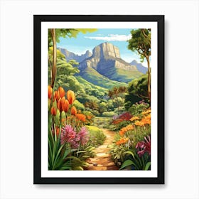 Kirstenbosch National Gardens Cartoon 3 Art Print