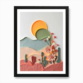 Cactus Landscape 1 Poster