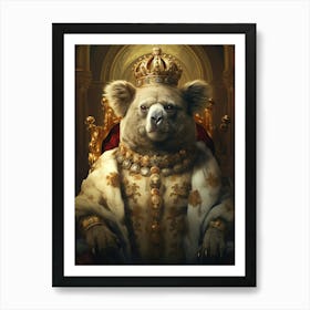 Koala King Art Print