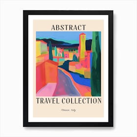 Abstract Travel Collection Poster Florence Italy 3 Art Print