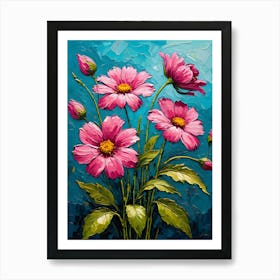 Cosmos Flowers 10 Art Print