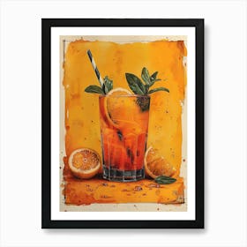 Orange Drink 23 Art Print