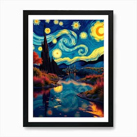 Starry Night 18 Art Print