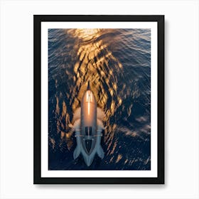 Futuristic Speedboat -Reimagined Art Print