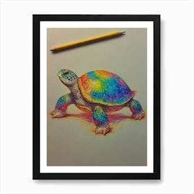 Rainbow Turtle Art Print