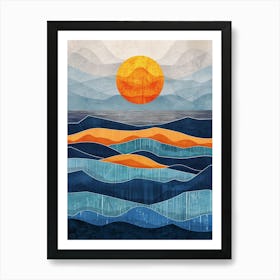 Sunset Canvas Print Art Print