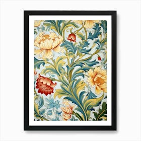 Floral Wallpaper 215 Art Print