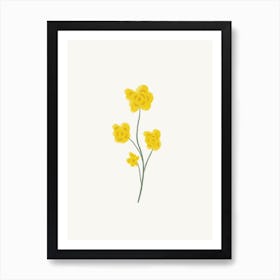 Yellow Flowers Affiche