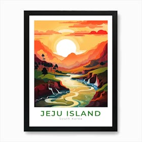 South Korea Jeju Island Travel Art Print