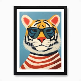 Little Tiger 4 Wearing Sunglasses Art Print