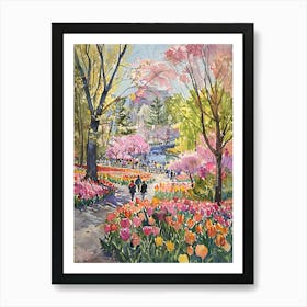 Tulips In Bloom 8 Art Print