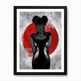 Warrior Geisha Art Print