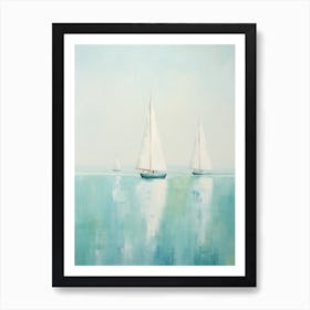 Sailboats On The Water Art Print