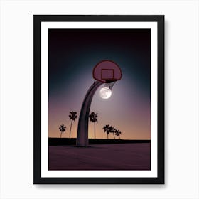 Basketmoon Art Print