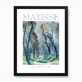 Henri Matisse Avenue of Olive Trees 1920 in HD Vibrant Poster Prints Remastered Original Textured Brush Strokes Art Print