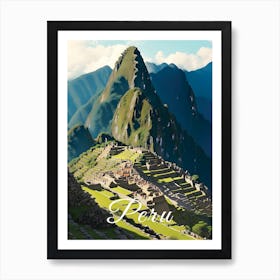 Peru Machu Picchu Art Print