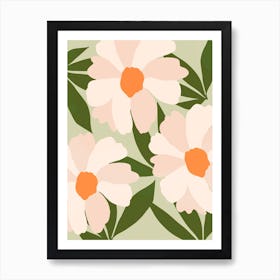 Freyas Flower Greenery Art Print