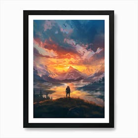 Legend Of Zelda Breath Of The Wild Art Print