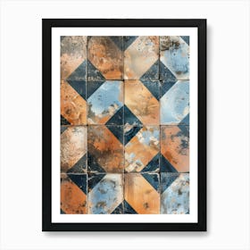 Terracotta Tiles Art Print