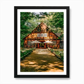 Traditional Chalet, Germany Art Print