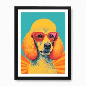 Poodle In Sunglasses 1 Art Print