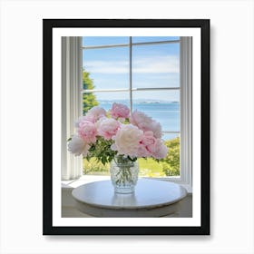 Peony Radiance: Vase Wall Décor Print Art Print