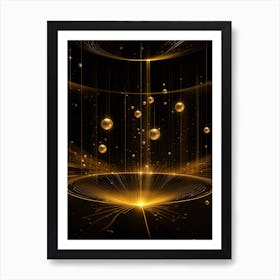 Golden Sphere 2 Art Print