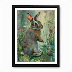 Havana Rabbit Painting 2 Art Print