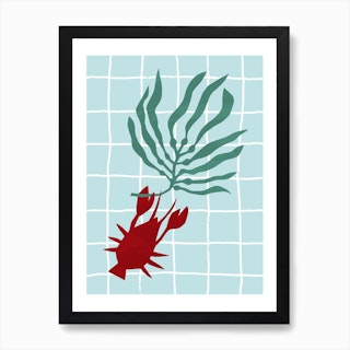 Lone Lobster Art Print