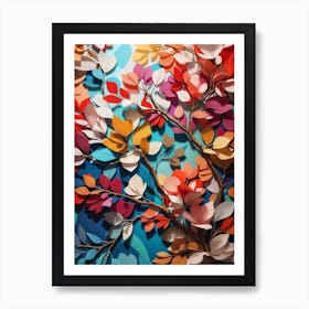 Paper Tree Art Print