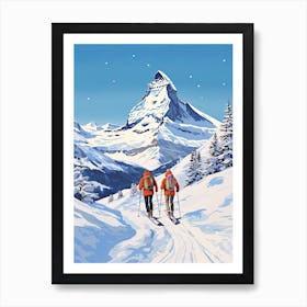 Are, Sweden, Ski Resort Illustration 5 Art Print