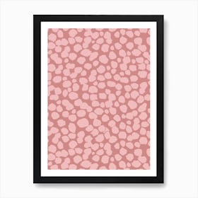 Blush Minimalist Marks Art Print