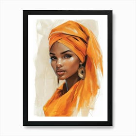 Portrait Of African Woman 48 Art Print