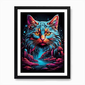 Cat In The City 1 Art Print