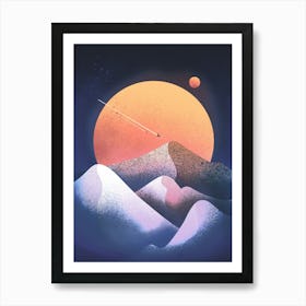 Blue Dunes Art Print