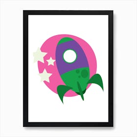 Rocket Ship Art Print