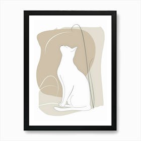 Cat Sitting 4 Art Print