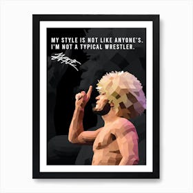 Khabib Nurmagomedov Quotes 1 Art Print