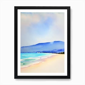 Porto Katsiki 2, Lefkada, Greece Watercolour Art Print